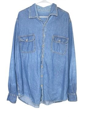 Boulder Creek denim Jean jacket button down shirt